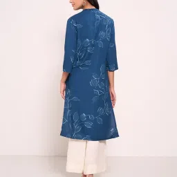Rangmanch By Pantaloons Blue Regular Fit Printed Kurta image 2