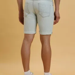 Forever 21 Blue Regular Fit Denim Shorts image 2