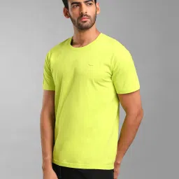 Kazo Neon Green Regular Fit Crew T-Shirt image 3