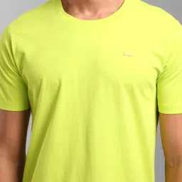 Kazo Neon Green Regular Fit Crew T-Shirt image 4