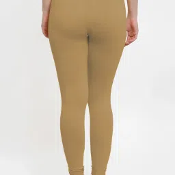 Gracit Off-White & Skin Mid Rise Leggings - Pack Of 2 image 3