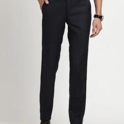 Turtle Navy Slim Fit Trousers-picture-39