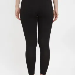 Gracit Black & Red Mid Rise Leggings - Pack Of 3 image 3