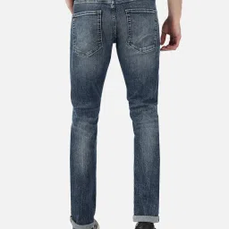 Passion Blue Slim Fit Heavily Washed Jeans image 2
