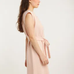 zink london zink Z Peach Cotton A Line Dress image 3