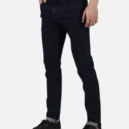 Passion Dark Blue Slim Fit Lightly Washed Jeans image 3