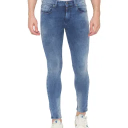 Spykar Mid Blue Skinny Fit Jeans image 1