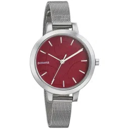 Sonata NR8141SM11 Silver Lining Analog Watch for Women-image-12
