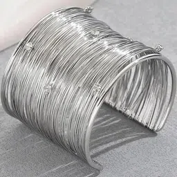 Shivarth Silver-Plated Alloy Bracelet image 3