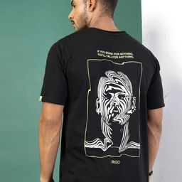 Rigo Men Graphic Printed Round Neck Oversized T-shirt-picture-0