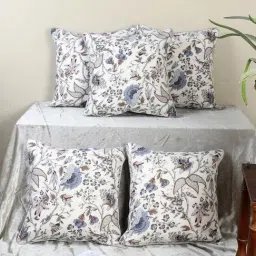 MFD HOME Furnishing Multicolour Cotton Cushion Cover - Set of 5-picture-5