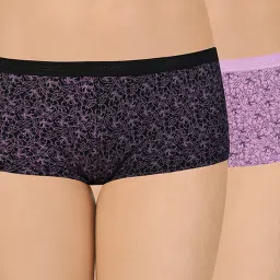 Amante Multicolor Cotton Boyshorts Panty (Pack Of 2) image 1