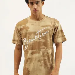 United Colors Of Benetton Brown Cotton Boxy Fit Printed T-Shirt-picture-10