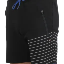 Monte Carlo Black Regular Fit Printed Shorts image 5