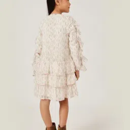 One Friday Girls Multi Regular Fit Printed Dress image 2