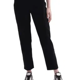 Elle Black Mid Rise Jeans-image-24