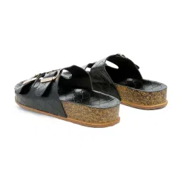 London Rag Women's Black Casual Sandals image 5