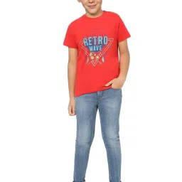 Jack & Jones Junior Boys Red Graphic Print T-Shirt image 4