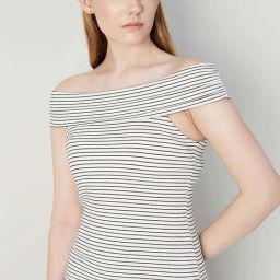 Code by Lifestyle Off-White Striped Top-picture-27