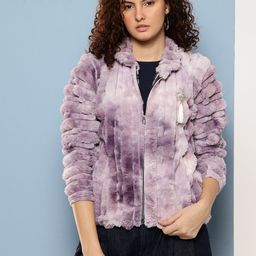 Aarika Self-Striped Faux Fur Detail Woollen Tailored Jacket-picture-37