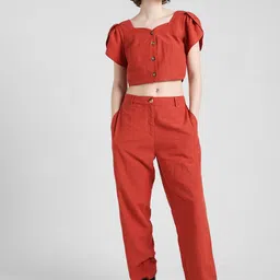 ONLY Women Slim Fit High-Rise Trousers-image-61