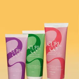 The Curl Co Set Of 3 Strong Hold Curl Cream- 150 g- Gel- 150 g & Curl Cream- 200 g-picture-23