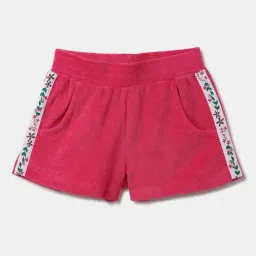 United Colors of Benetton Kids Pink Floral Print Shorts-picture-27