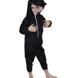 Kaku Fancy Dresses Gorilla Wild Animal Theme Costume Set  - Black-picture-15