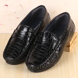 Pine Kids  Slip On Loafer Shoes -  Black-picture-37