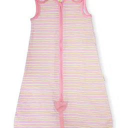 NINTARA BABY Lightweight, 100% Organic Cotton 0.5 TOG Small Sleep Sack Pack of 1 - Pink Lemonade-picture-14