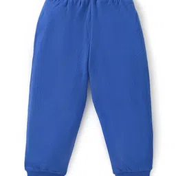 Babyhug Cotton  Knit Full Length  Lounge Pants  with Car Print Pack of 2 - Red & Blue image 3