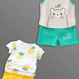 HELPOM Unisex Kids Printed T-shirt with Shorts-picture-38