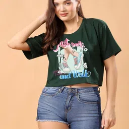 SWIFTLY Women Printed Extended Sleeves Bio Finish T-shirt-picture-22