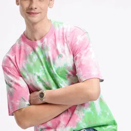 Aeropostale Relaxed Fit Tie and Dye Pure Cotton T-shirt-picture-36