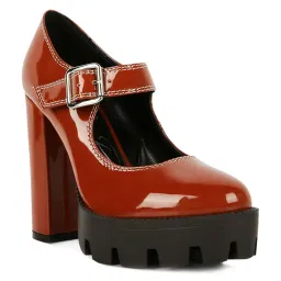 London Rag Women's Tan Mary Jane Shoes image 2