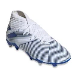 Adidas Kids Nemeziz 19.3 FG J White Football Shoes-image-34