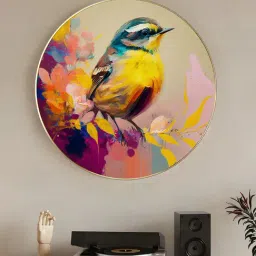 Art Street Yellow Synthetic Wood Wall Art-picture-13