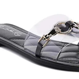 London Rag Women's Black Casual Sandals image 4