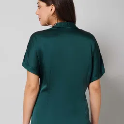 PURYS Bottle Green Regular Fit Shirt image 2
