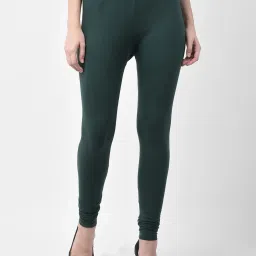 Gracit Black & Green Mid Rise Leggings - Pack Of 3 image 5