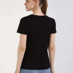 Calvin Klein Jeans Ck Black Solid T-Shirt image 2