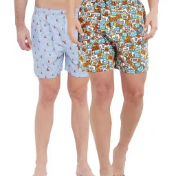 XYXX Multicolor Printed Cotton Boxers (Pack Of 2) image 1