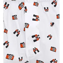 XYXX Blue & White Printed Cotton Boxers (Pack Of 2) image 5