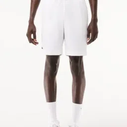 Lacoste White Regular Fit Sports Shorts-picture-34