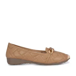 Clog London Women's Tan Casual Loafers image 2