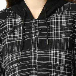 Pepe Jeans Black Viscose Checks Shirt image 5