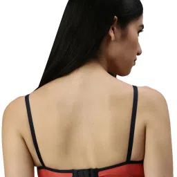 Kryptic Coral Cotton Medium Coverage Bralette Bra image 2
