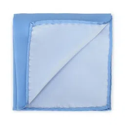 Van Heusen Blue Solid Pocket Square image 2