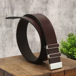 Carlton London Brown Leather Casual Belt for Men-picture-11