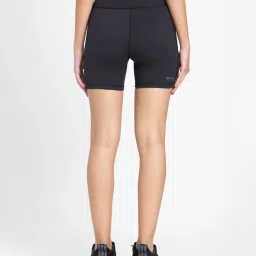 Adidas Black Slim Fit High Rise Sports Shorts image 2